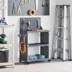 vidaXL Gereedschapswagen Antraciet 65 x 35 x 111 cm, Doe-het-zelf en Bouw, Gereedschapskisten, Verzenden, Nieuw