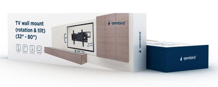 Tv muurbeugel muur beugel draai- en kantelbaar 37-80 inch, Audio, Tv en Foto, Overige Audio, Tv en Foto, Nieuw, Verzenden