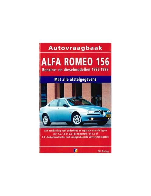 1997 - 1999 ALFA ROMEO 156 PETROL DIESEL HANDBOOK DUTCH, Autos : Divers, Modes d'emploi & Notices d'utilisation, Enlèvement ou Envoi