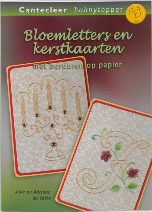 Bloemletters en kerstkaarten met borduren op papier /, Boeken, Hobby en Vrije tijd, Gelezen, Verzenden