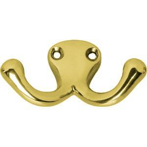 Intersteel Jashaak scheepsmodel dubbel, messing gelakt, Huis en Inrichting, Woonaccessoires | Kapstokken, Nieuw, Overige materialen