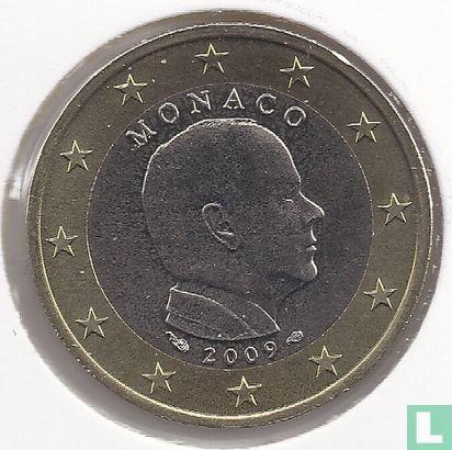 Monaco 1 euro 2009, Postzegels en Munten, Munten | Europa | Euromunten, Losse munt, 1 euro, Monaco, Verzenden