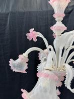 Lustre - Rosa bianco - Verre de Murano - 5 lampes