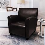 vidaXL Fauteuil kunstleer donkerbruin, Huis en Inrichting, Fauteuils, Verzenden, Nieuw