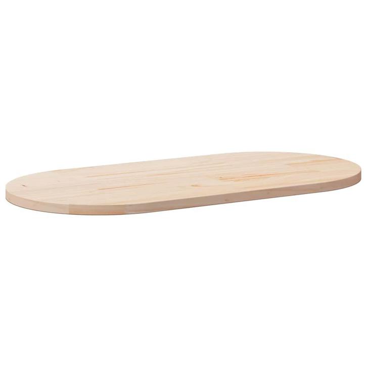 vidaXL Tafelblad 110x55x2,5 cm massief grenenhout ovaal, Maison & Meubles, Pièces pour table, Envoi