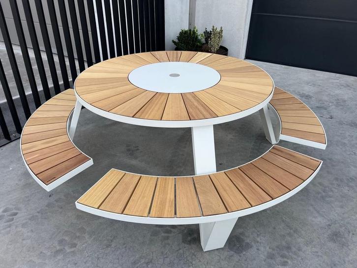 Extremis tuintafels, verschillende modellen, Tuin en Terras, Picknicktafels, Zo goed als nieuw, Hout, Ophalen of Verzenden