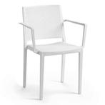 Stoel | Kunststof | Wit | In-/Outdoor | 570x540x830(h)mm, Zakelijke goederen, Verzenden, Nieuw in verpakking