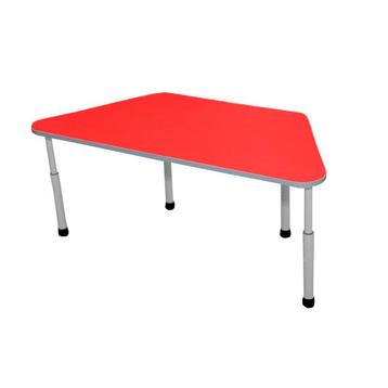 Kleutertafel | Verstelbaar | Trapezium | Rood | Voor, Verzenden