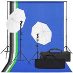 vidaXL Fotostudioset met verlichtingsset en achtergrond, Audio, Tv en Foto, Verzenden, Nieuw