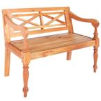 vidaXL Bank Batavia 98 cm massief mahoniehout lichtbruin, Verzenden, Nieuw