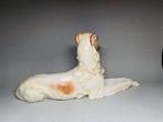 Herend - Beeldje - Lying Borzoi - Porselein, Antiek en Kunst