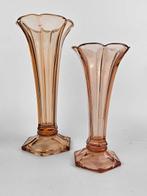 Val Saint Lambert - Vase (2) - Américain - Verre Luxval
