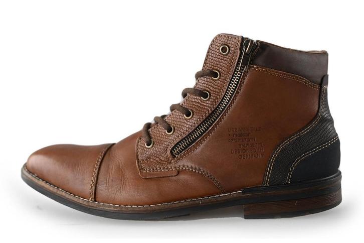 Rieker Veterboots in maat 45 Bruin | 5% korting, Kleding | Heren, Schoenen, Bruin, Zo goed als nieuw, Boots, Verzenden