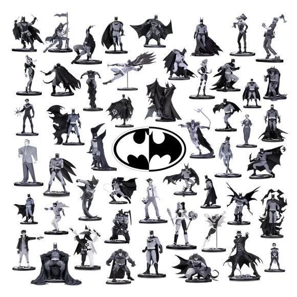 Unieke en Zeldzame Batman Black and White Statues, Verzamelen, Film en Tv, Film, Beeldje, Replica of Model, Nieuw, Ophalen of Verzenden