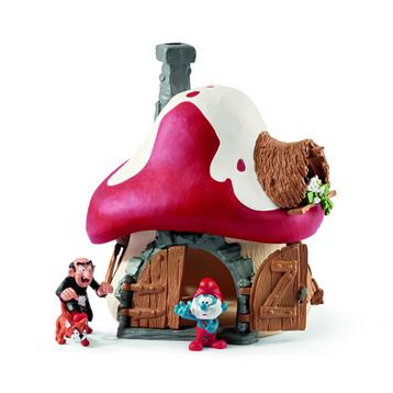 Smurfenhuis met Grote Smurf en Gargamel 19 cm beschikbaar voor biedingen