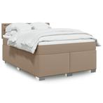 vidaXL Boxspring met matras kunstleer cappuccinokleurig, Huis en Inrichting, Verzenden, Nieuw