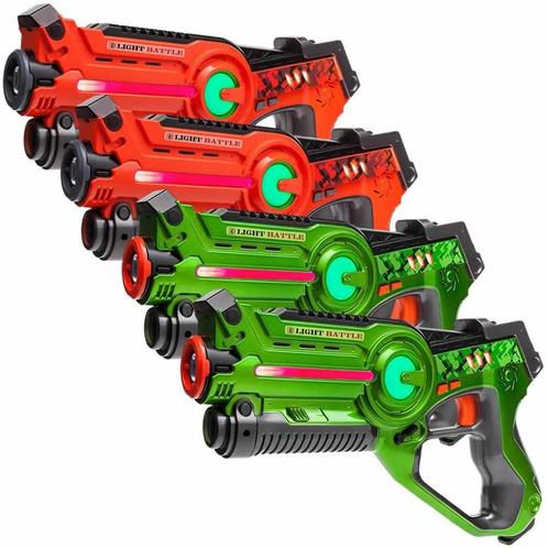 Light Battle Active Lasergame Set - Oranje/Groen - 4 Pack, Kinderen en Baby's, Speelgoed | Buiten | Actiespeelgoed, Nieuw, Ophalen of Verzenden