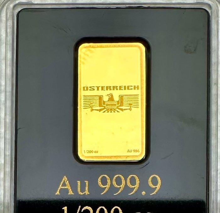 Oostenrijk. Gold bar Goldenes Dachl, oro , 1/200 Oz (.999), Postzegels en Munten, Munten | Europa | Niet-Euromunten