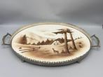 Dienblad - Keramiek - Porseleinen dienblad, Antiek en Kunst