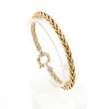 Gouden vossenstaart schakel armband | 19 cm beschikbaar voor biedingen