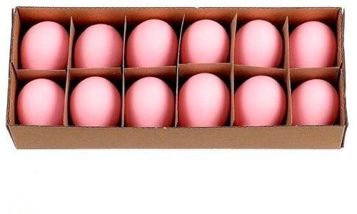Kippeneieren Roze 12 stuks leeggeblazen voor decoratie, Huis en Inrichting, Woonaccessoires | Kunstplanten en Kunstbloemen, Nieuw