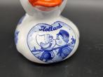 Statue, Bath Duck - Delfts Blauw - 9 cm - Porcelaine