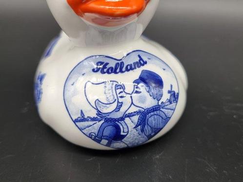 Statue, Bath Duck - Delfts Blauw - 9 cm - Porcelaine, Antiek en Kunst, Kunst | Designobjecten