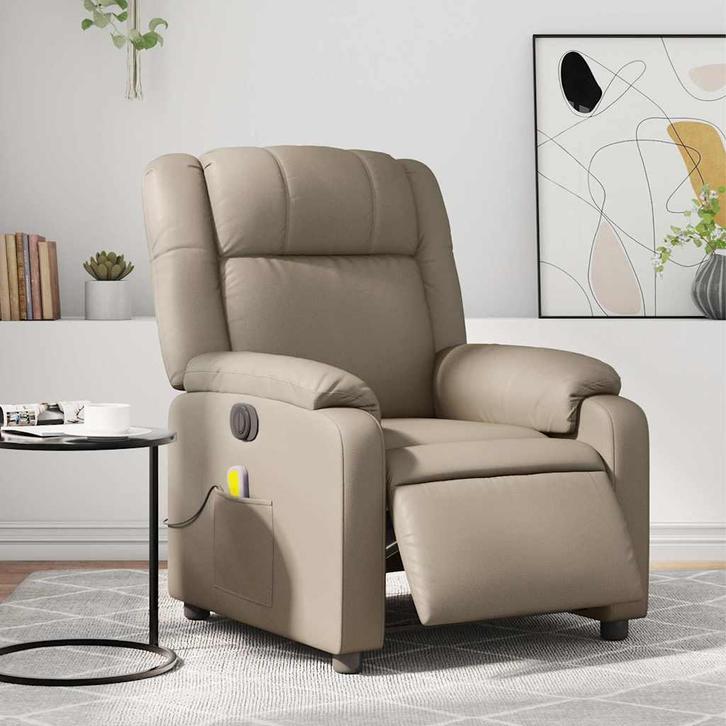 vidaXL Massagestoel verstelbaar elektrisch kunstleer, Huis en Inrichting, Fauteuils, Nieuw, Verzenden