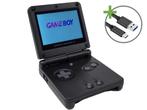 Gameboy Advance SP Graphite Black - USB-C & IPS V5, Games en Spelcomputers, Spelcomputers | Nintendo Game Boy, Verzenden, Nieuw