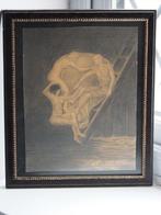 Memento Mori Metamorphic Skull Vanitas Framed Artwork -, Antiek en Kunst