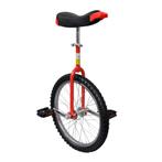 vidaXL Monocycle ajustable rouge 20 pouces, Verzenden, Neuf