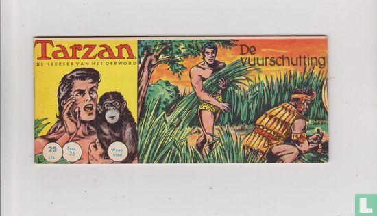 Tarzan - De vuurschutting - 1962, Boeken, Stripverhalen, Zo goed als nieuw, Eén stripboek, Verzenden