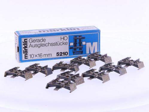 Schaal H0 Märklin 5210 rechte aanvulstukken M-rails 10 st.., Hobby en Vrije tijd, Modeltreinen | H0, Wisselstroom, Analoog, Gebruikt