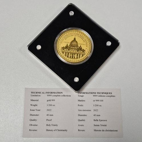Vaticaan. Herdenking 2022 vaticaan 1/200 Oz (.999) (Zonder, Postzegels en Munten, Munten | Europa | Niet-Euromunten