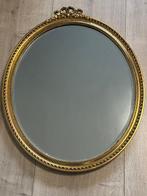 Gorgeous Oval mirror with a golden frame. - Spiegel - Glas,