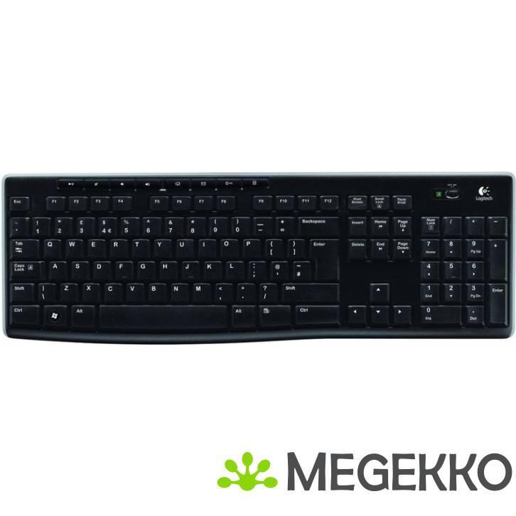 Logitech K270 toetsenbord Draadloos Zwart, Computers en Software, Toetsenborden, Nieuw, Verzenden