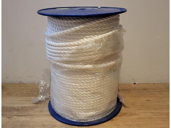 Veiling - Rol Wit landvast 10mm 200m, Watersport en Boten, Accessoires en Onderhoud, Nieuw