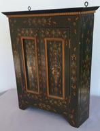 Kast - Vitrinekastje, Wandkastje - Hout - Hindeloopen antiek