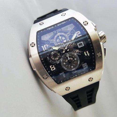 Tsar Bomba - Skeleton - Sapphire - Seiko - AlphaLuminex -, Handtassen en Accessoires, Horloges | Heren