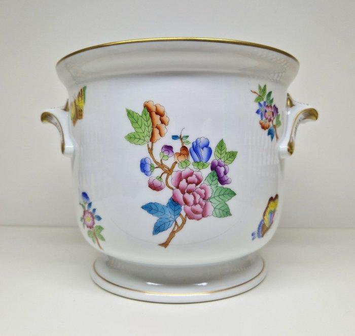 Herend - Pot - 7213 VA - Porselein - Cachepot Queen Victoria, Antiek en Kunst, Antiek | Meubels | Tafels