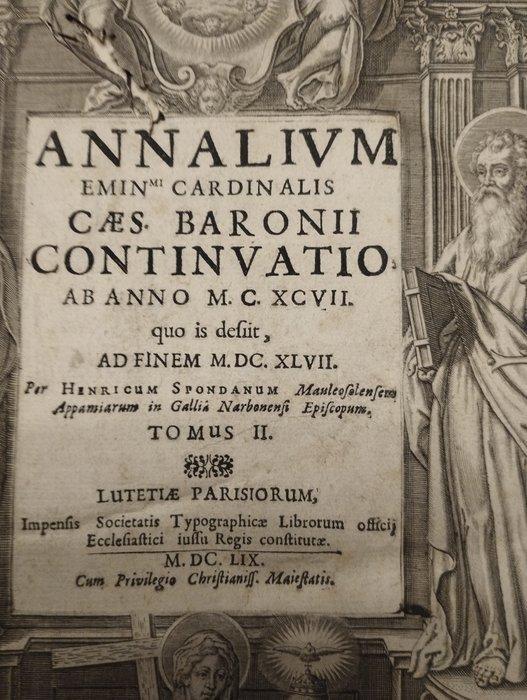 Sponde (Spondanus) - Annalium Ecclesiasticorum .. Baronii, Antiek en Kunst, Antiek | Boeken en Manuscripten