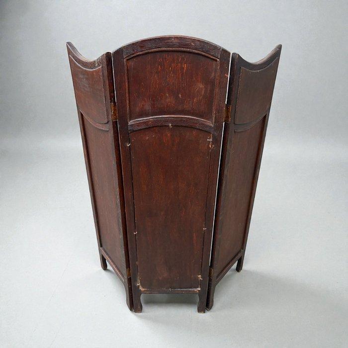 Kamerscherm - Metaal, Eik - Art nouveau, Antiek en Kunst, Kunst | Designobjecten