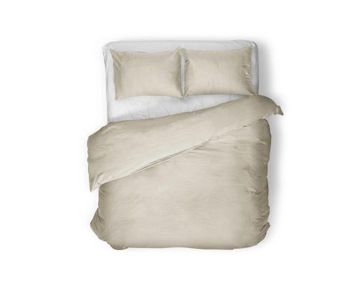 PRIMAVIERA DELUXE Egyptisch katoen uni Zand - 240 x 200/260, Maison & Meubles, Chambre à coucher | Linge de lit