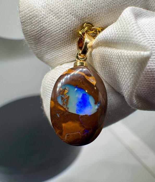 Opaal Cabochon - Hoogte: 24 mm - Breedte: 11 mm- 1.59 g -, Verzamelen, Mineralen en Fossielen