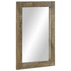 Stijlvolle Badkamerspiegel | Retour Deal | Mangohout 50x70, Huis en Inrichting, Woonaccessoires | Spiegels, Verzenden, Nieuw, 50 tot 75 cm