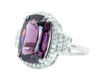 Ring - 14 karaat Witgoud, Purple (Geen warmte) - 6.14ct. tw., Nieuw