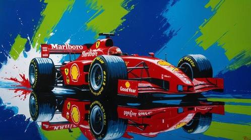LuisonArt - Rosso Adrenalina - Michael Schumacher - XXL, Antiek en Kunst, Kunst | Schilderijen | Modern