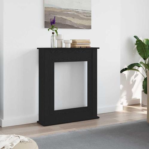 vidaXL Haardombouw Zwarte Eiken 75x20x87,5 cm Engineered, Huis en Inrichting, Kachels, Nieuw, Verzenden