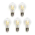 AANBIEDING Voordeelpak 5 stuks LED Filament peer lamp 6W A60, Huis en Inrichting, Nieuw, E27 (groot), Verzenden
