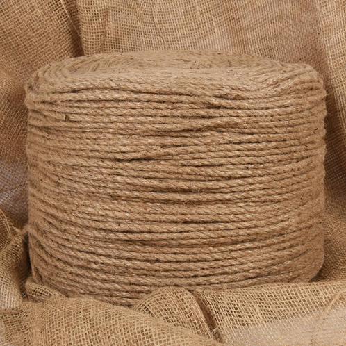 vidaXL Touw 50 m lang 8 mm dik jute, Doe-het-zelf en Bouw, IJzerwaren en Bevestigingsmiddelen, Nieuw, Verzenden
